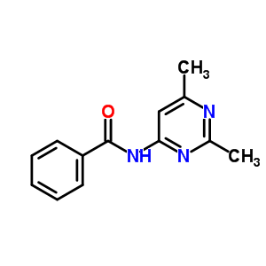 N-(2,6-二甲基嘧啶-4-基)苯甲酰胺结构式_5454-87-5结构式