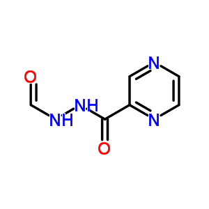 1-甲酰基-2-(吡嗪羰基)-肼结构式_54571-24-3结构式