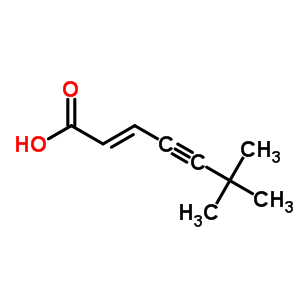 (E)-6,6-二甲基-2-庚烯-4-炔酸结构式_54599-50-7结构式