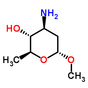 甲基-alpha-L-葡糖胺结构式_54623-23-3结构式