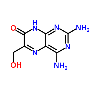 2,4-二氨基-6-羟基甲基-7-羟基蝶啶结构式_54643-27-5结构式