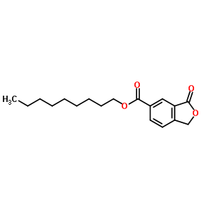 3-Oxo-1,3-dihydro-5-isobenzofurancarboxylic acid nonyl esterStructure,54699-44-4Structure 3-Oxo-1,3-dihydro-5-isobenzofurancarboxylic acid nonyl ester Structure,54699-44-4Structure