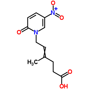 (E)-(9CI)-4-甲基-6-(5-硝基-2-氧代-1(2H)-吡啶)-4-己酸结构式_54719-40-3结构式