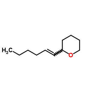 2-(1E)-1-己烯-1-基四氢-2H-吡喃结构式_54730-51-7结构式