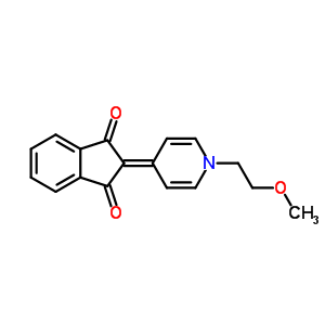 2-[1-(2-甲氧基乙基)吡啶-4(1h)-基]-1,3-茚烷二酮结构式_54778-70-0结构式