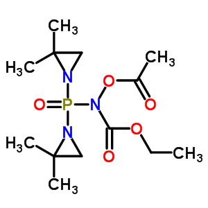 N-乙酰基氧基-n-[双(2,2-二甲基-1-氮丙啶)膦]氨基甲酸乙酯结构式_54805-59-3结构式