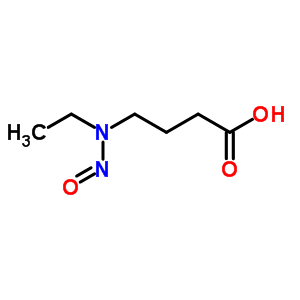 N-乙基-n-(3-羧基丙基)硝基胺结构式_54897-63-1结构式