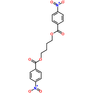 4-(4-硝基苯甲酰基)氧基丁基 4-硝基苯甲酸结构式_54900-09-3结构式