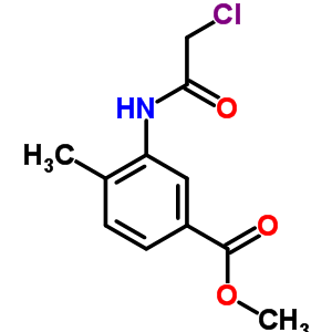 3-[(氯乙酰基)氨基]-4-甲基苯甲酸甲酯结构式_54941-43-4结构式