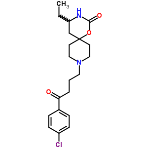 5-乙基-9-[3-(p-氯苯甲酰基)丙基]-1-噁-3,9-二氮杂螺[5.5]十一烷-2-酮结构式_54981-21-4结构式