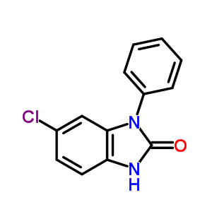 6-氯-1,3-二氢-1-苯基-2H-苯并咪唑-2-酮结构式_54986-47-9结构式