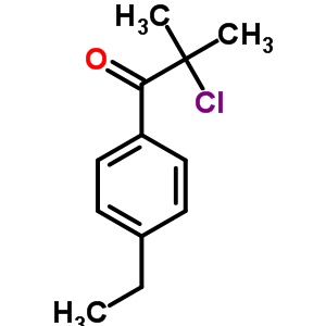 2-氯-1-(4-乙基苯基)-2-甲基-1-丙酮结构式_55012-69-6结构式
