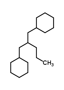 1-环己基-2-(环己基甲基)戊烷结构式_55030-21-2结构式