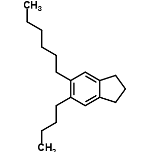 5-丁基-6-己基-2,3-二氢-1H-茚结构式_55030-45-0结构式