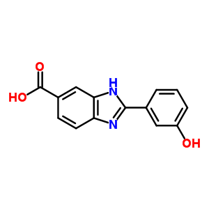 2-(3-羟基苯基)-3H-苯并咪唑-5-羧酸结构式_550300-30-6结构式