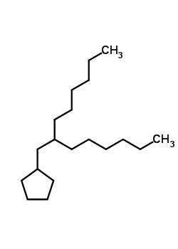 (2-己基辛基)环戊烷结构式_55044-77-4结构式
