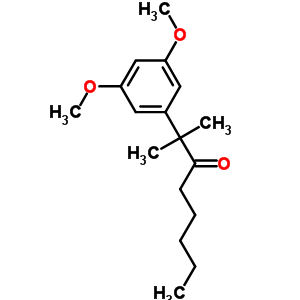 2-(3,5-二甲氧基苯基)-2-甲基-3-辛酮结构式_55048-08-3结构式
