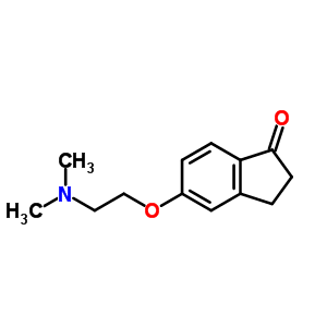 5-(2-二甲基氨基乙氧基)-2,3-二氢茚-1-酮结构式_55079-43-1结构式