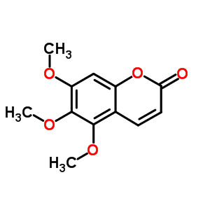 5,6,7-三甲氧基香豆素结构式_55085-47-7结构式