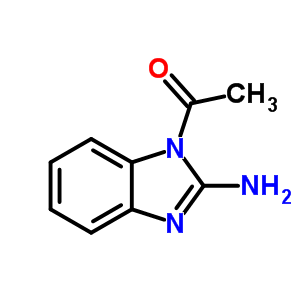 (9ci)-1-乙酰基-1H-苯并咪唑-2-胺结构式_55142-10-4结构式