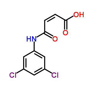 N-(3,5-二氯苯基)马来酰胺酸结构式_55198-61-3结构式