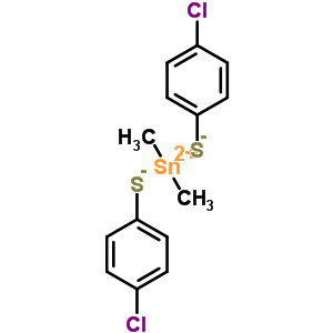 双[(4-氯苯基)硫代]二甲基锡结构式_55216-04-1结构式