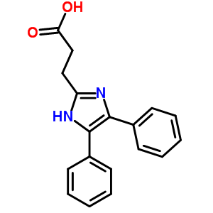 3-(4,5-二苯基-1H-咪唑-2-基)丙酸结构式_55217-15-7结构式