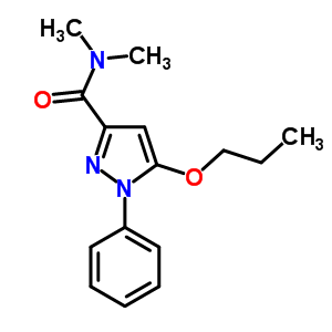 N,n-dimethyl-1-phenyl-5-propoxy-1h-pyrazole-3-carboxamideStructure,55228-55-2Structure N,n-dimethyl-1-phenyl-5-propoxy-1h-pyrazole-3-carboxamide Structure,55228-55-2Structure