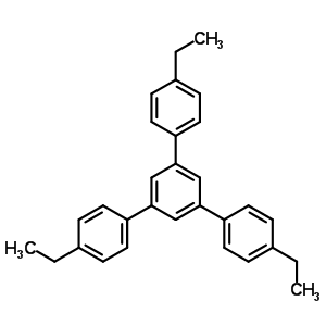 4,4-二乙基-5-(4-乙基苯基)-1,1:3,1-四苯结构式_55255-72-6结构式
