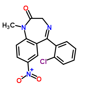 氯硝西泮结构式_5527-71-9结构式