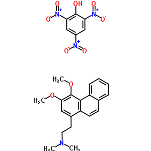 2-(3,4-二甲氧基菲-1-基)-N,N-二甲基-乙胺结构式_5531-99-7结构式