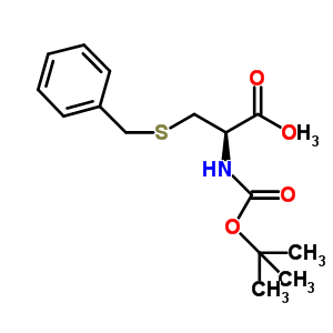 N-boc-s-苄基-l-半胱氨酸甲酯结构式_55478-08-5结构式