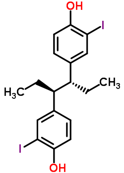 1-碘己雌酚结构式_55508-15-1结构式