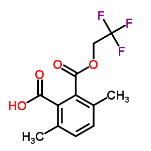 3,6-二甲基-2-(2,2,2-三氟乙氧基羰基)苯甲酸结构式_55577-76-9结构式
