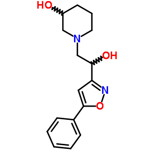 3-羟基-α-(5-苯基-3-异噁唑yl)-1-哌啶乙醇结构式_55578-70-6结构式