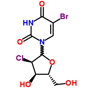5-溴-2-氯-2-脱氧尿苷结构式_55612-19-6结构式
