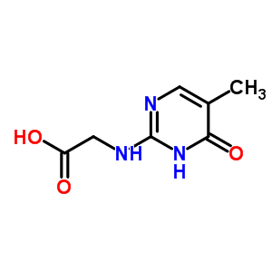 (9ci)-n-(1,4-二氢-5-甲基-4-氧代-2-嘧啶)-甘氨酸结构式_55684-46-3结构式