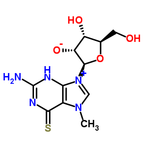 7-甲基-6-硫代鸟苷结构式_55727-10-1结构式