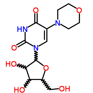 Uridine,5-(4-morpholinyl)-(9ci)Structure,55806-51-4Structure Uridine,5-(4-morpholinyl)-(9ci) Structure,55806-51-4Structure