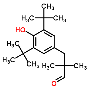 3,5-双(1,1-二甲基乙基)-4-羟基-alpha,alpha-二甲基苯丙醛结构式_56189-68-5结构式