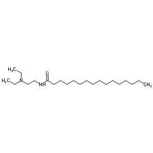 N-[2-(二乙基氨基)乙基]十六烷酰胺结构式_56252-82-5结构式