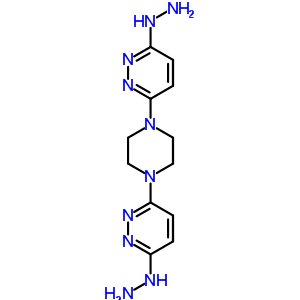6,6-(1,4-哌嗪二基)双(3(2H)-吡嗪酮)二肼酮结构式_56393-13-6结构式