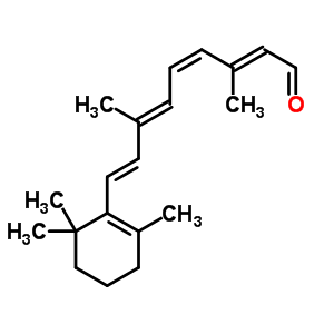 11-顺式视黄醛结构式_564-87-4结构式