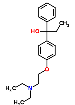 4-二乙基氨基乙氧基-alpha-乙基二苯基甲醇结构式_56431-20-0结构式