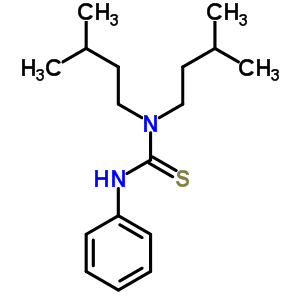 N,n-bis(3-methylbutyl)-n’-phenylthioureaStructure,56438-21-2Structure N,n-bis(3-methylbutyl)-n’-phenylthiourea Structure,56438-21-2Structure