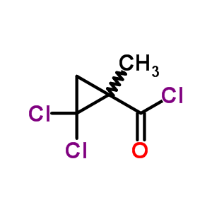 2,2-二氯-1-甲基-环丙烷羰酰氯结构式_56447-09-7结构式