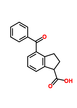 4-苯甲酰基-1-茚烷羧酸结构式_56461-33-7结构式
