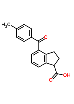 4-(4-甲基苯甲酰基)-1-茚烷羧酸结构式_56461-34-8结构式