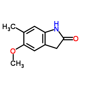 5-甲氧基-6-甲基吲哚-2-酮结构式_56473-79-1结构式