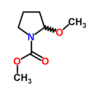 2-甲氧基吡咯烷氨基甲酸甲酯结构式_56475-88-8结构式
